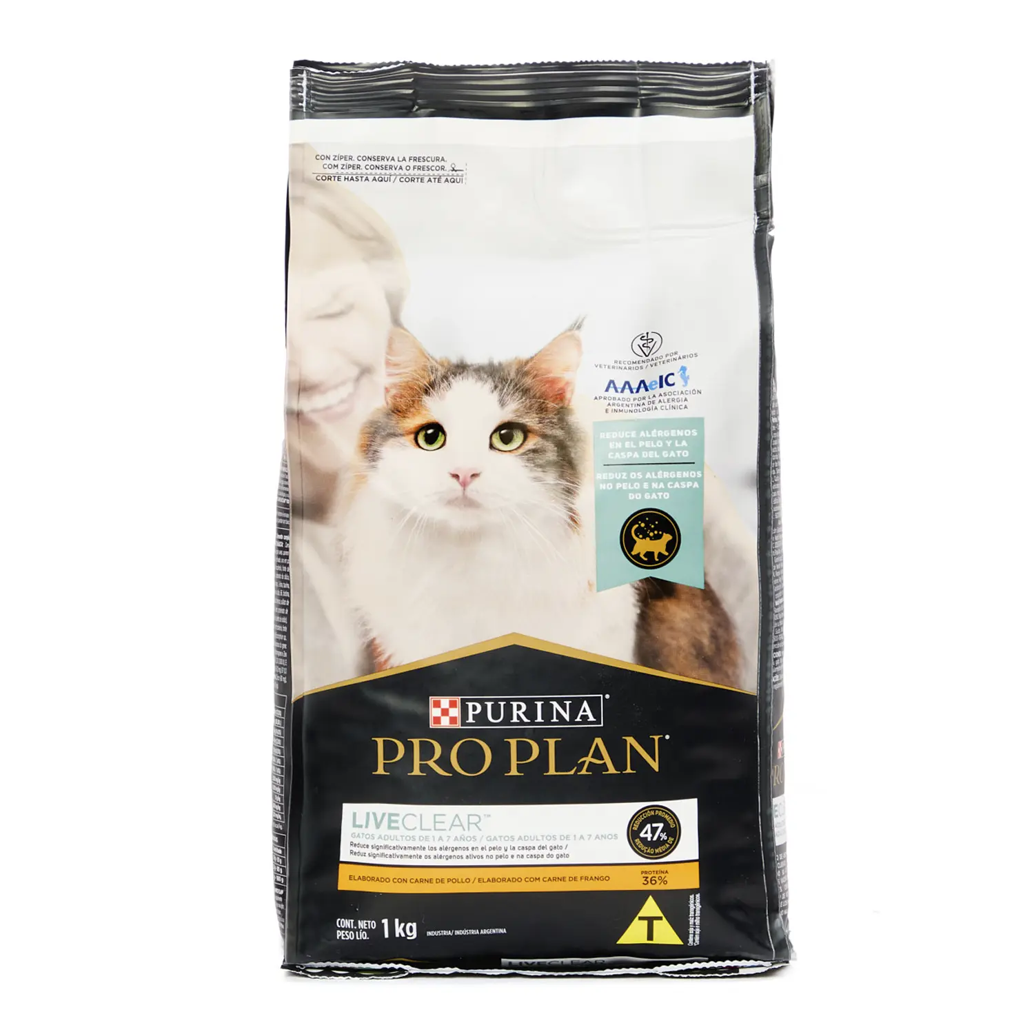 Ração Redução Alérgenos Pro Plan Live Clear Gatos Adultos